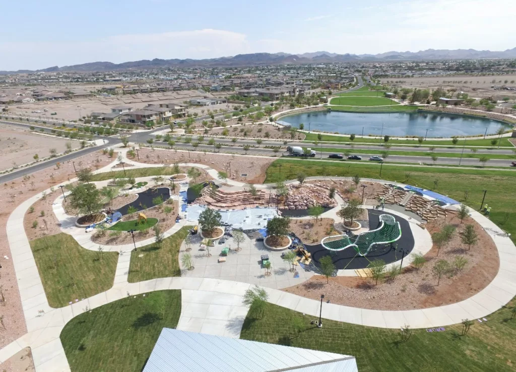 aerial view of cadence park in henderson nevada