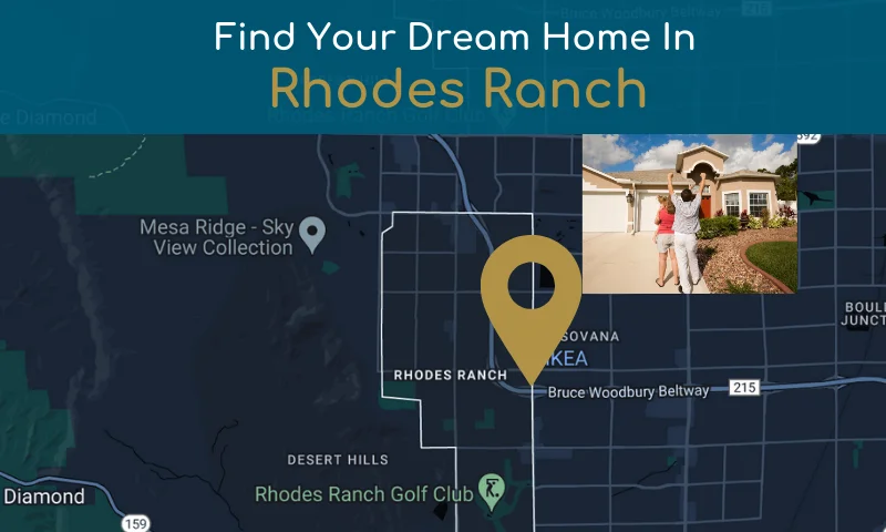 Rhodes Ranch in Las Vegas NV map